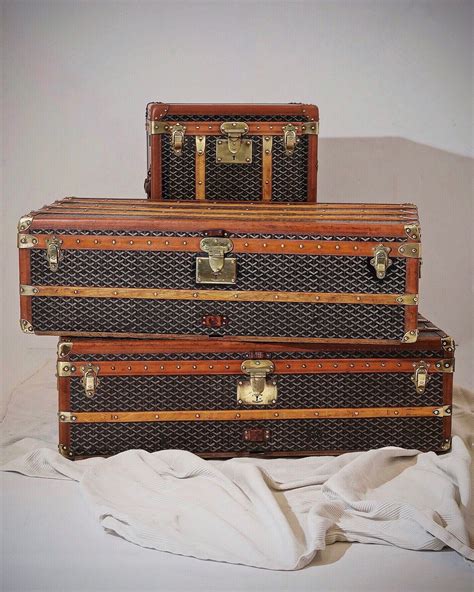 vintage goyard trunks|Goyard trunks.